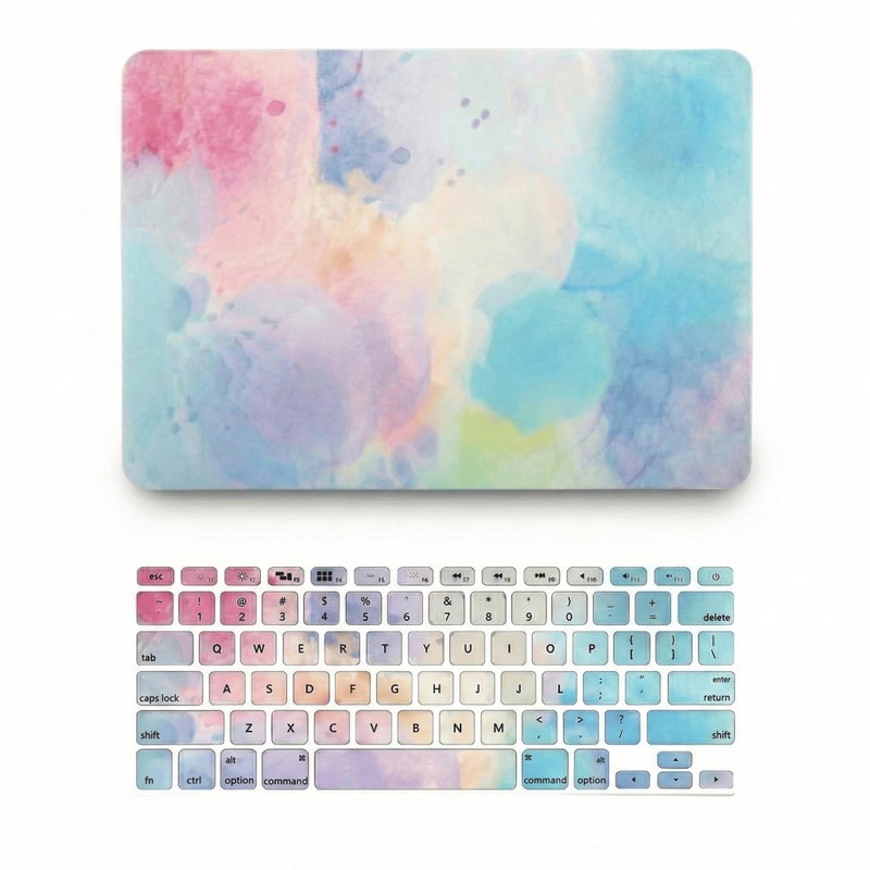 KECC Compatible with MacBook Air 13 inch Case 2010-2017 Release (Old Version) A1466 A1369 Plastic Hard Shell for MacBook Air 13.3 inch + Keyboard Cover, Blue Mist - Image 1
